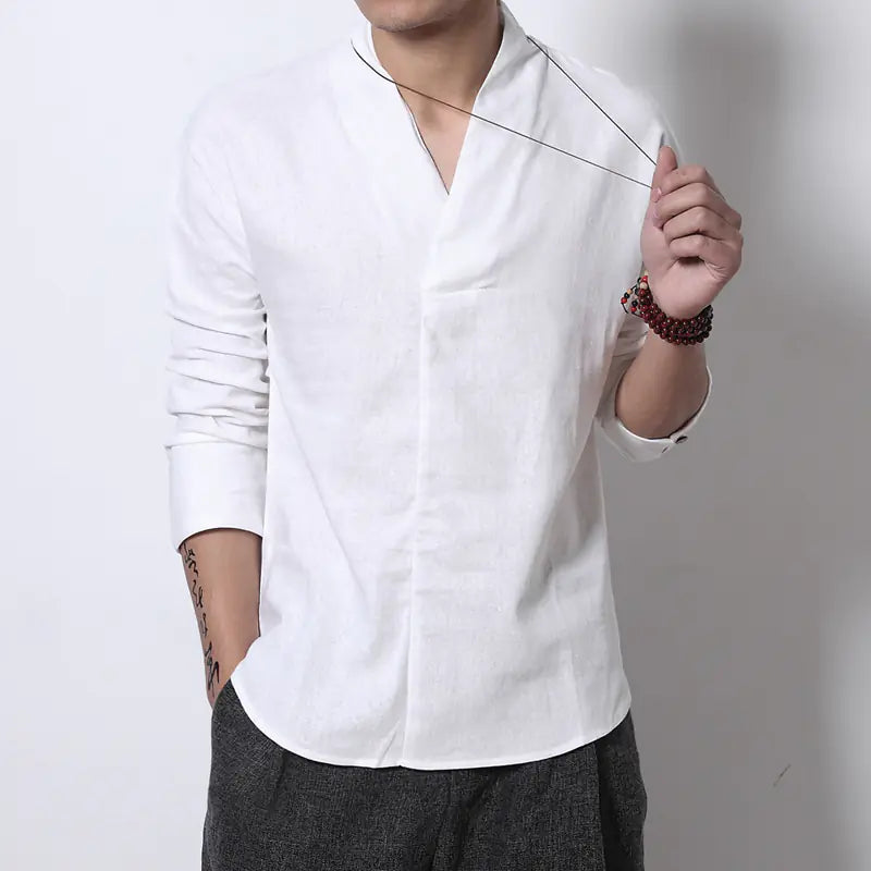 Camisa de lino para hombre