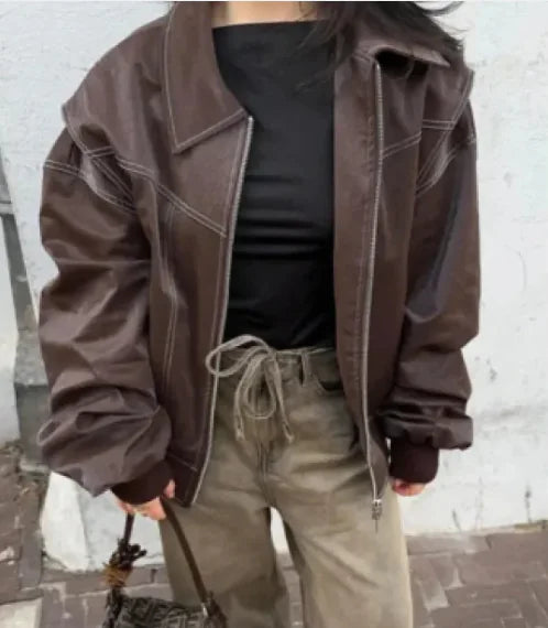 Chaqueta holgada de moda