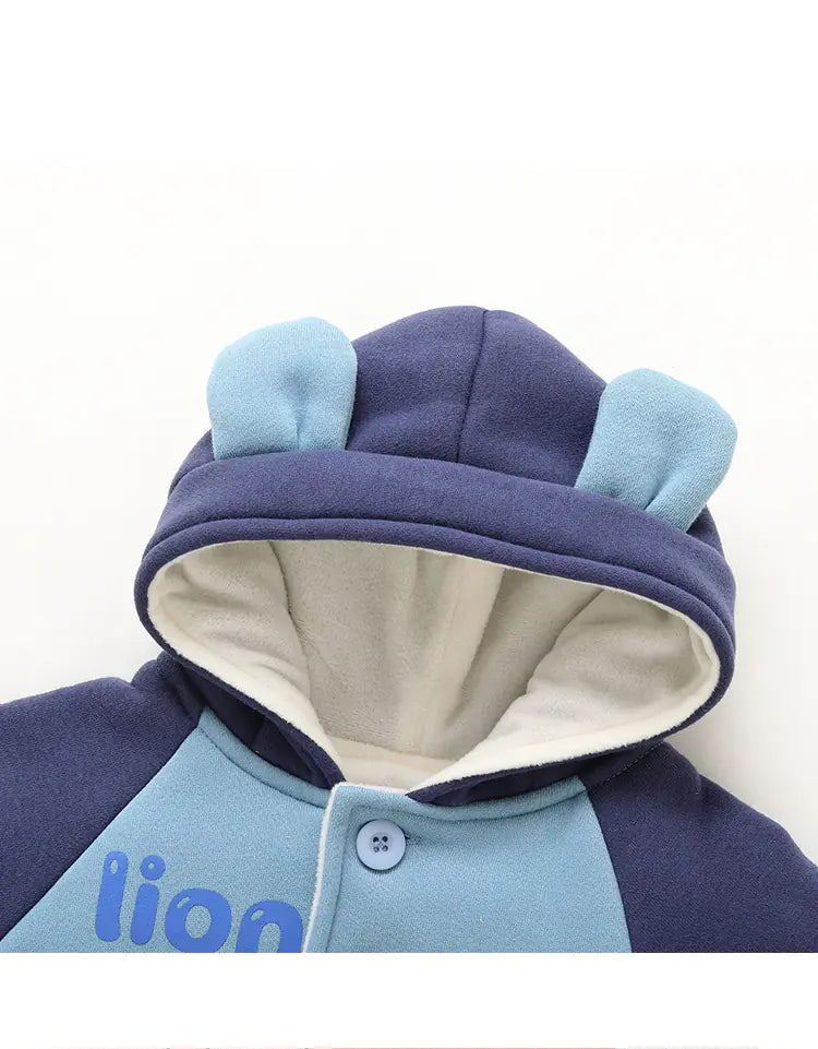 Chaqueta polar con capucha para bebé, niño y niña, invierno