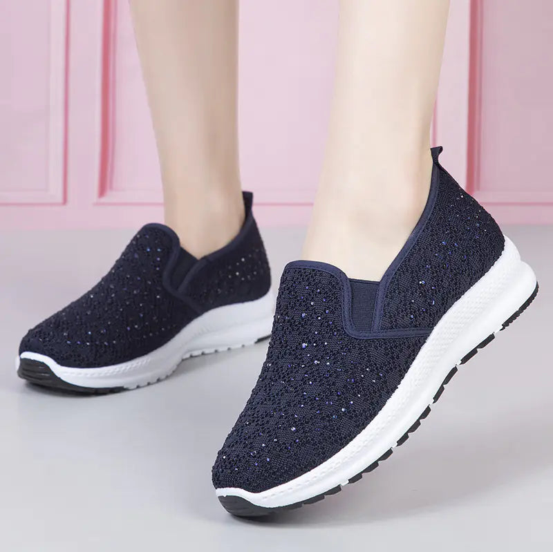Zapatillas Deportivas Casuales de Tejido Flyknit para Mujer