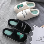 Zapatillas de Algodón Peluche Lindas para Parejas en Casa