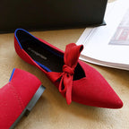 Zapatos Planos Casuales con Lazo