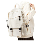 Mochila blanca compacta