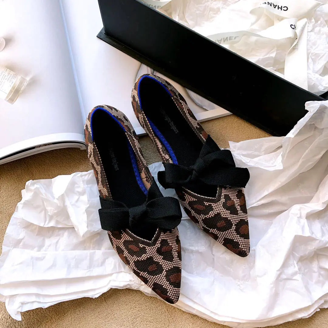 Zapatos Planos Casuales con Lazo