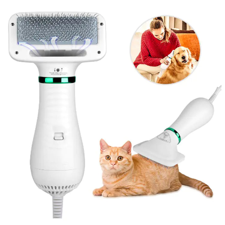 Peine Secador de Pelo Eléctrico para Perros y Gatos