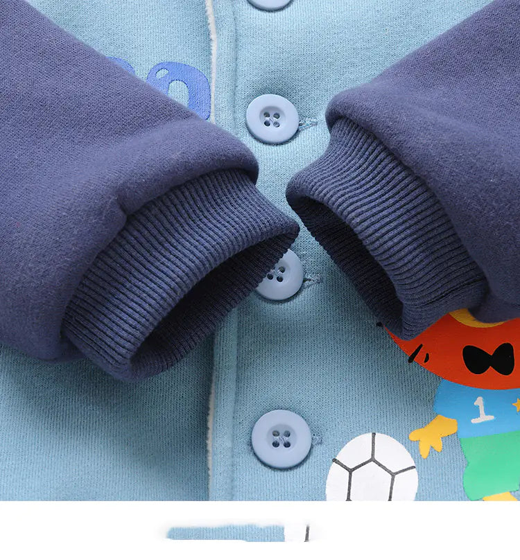 Chaqueta polar con capucha para bebé, niño y niña, invierno