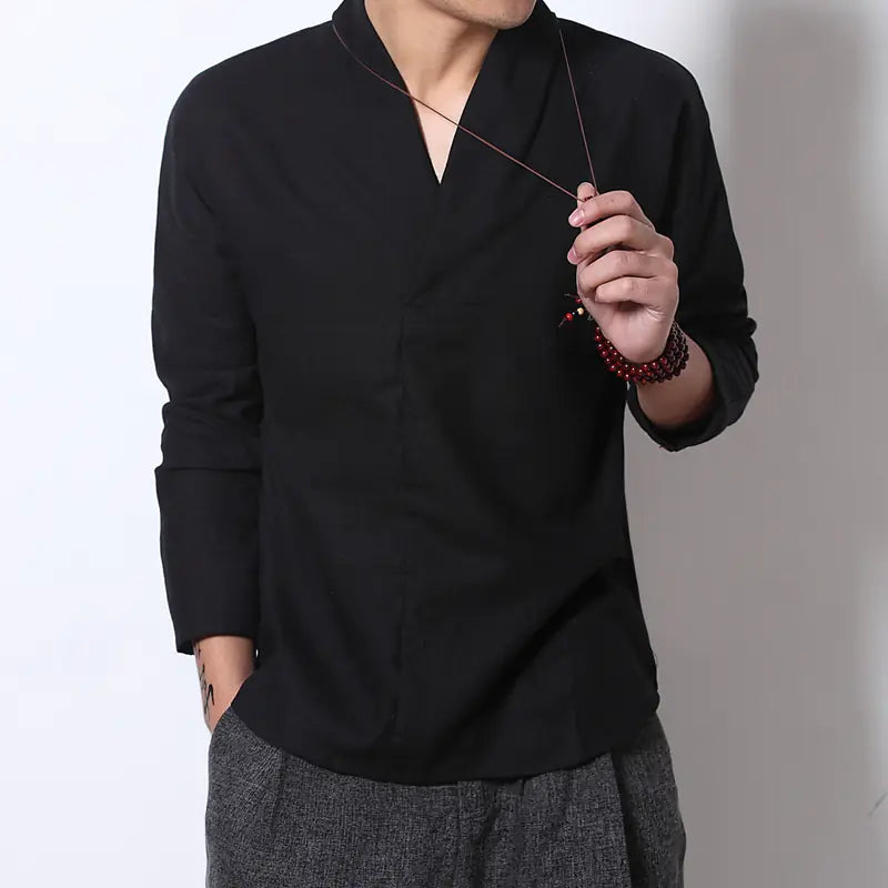 Camisa de lino para hombre