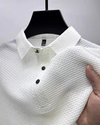 Camiseta de solapa camiseta informal de negocios de manga corta polo