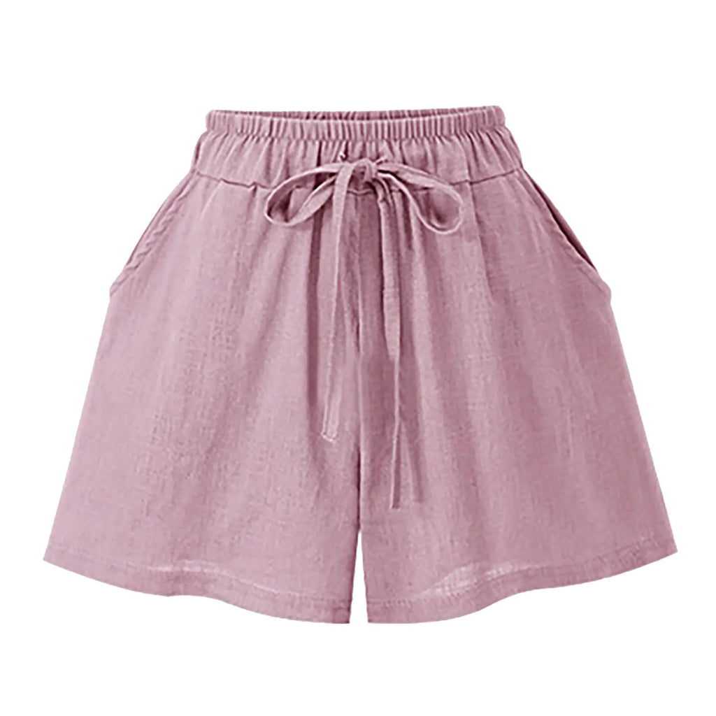 Pantalones cortos holgados de cintura alta de verano