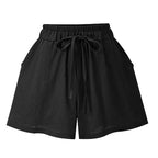Pantalones cortos holgados de cintura alta de verano