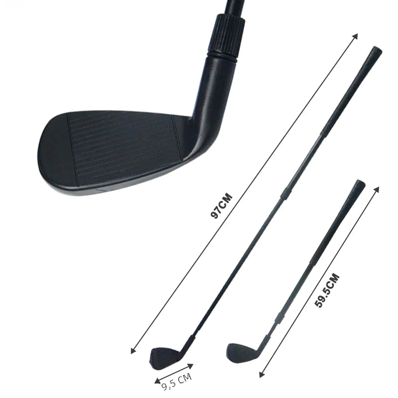 Palos de golf de plástico ajustables y portátiles
