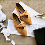 Zapatos Planos Casuales con Lazo