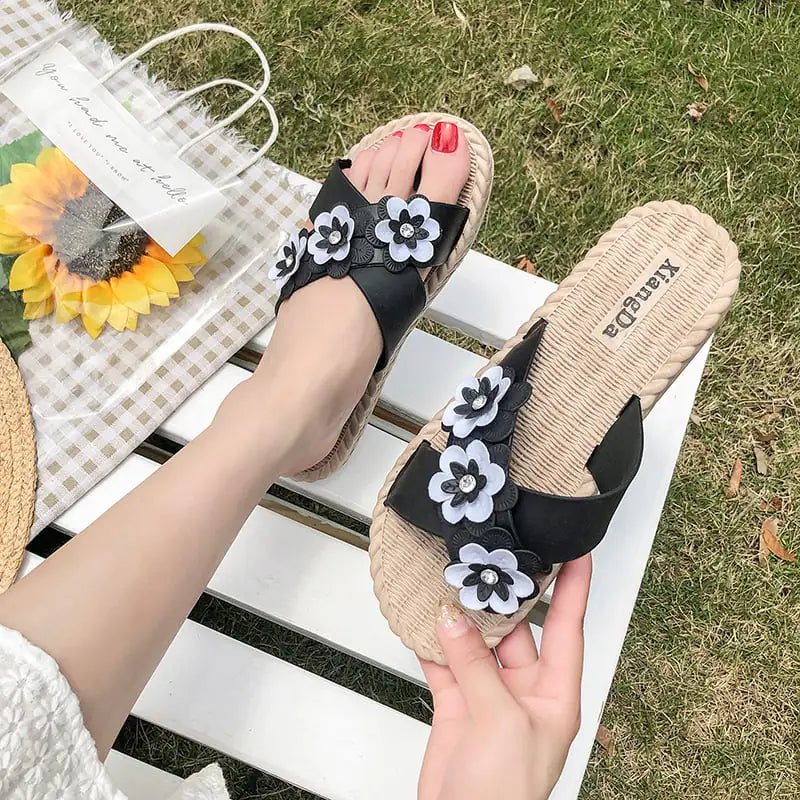 Sandalias de Flores Silvestres para Dama