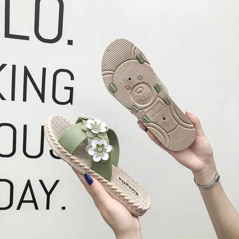 Sandalias de Flores Silvestres para Dama