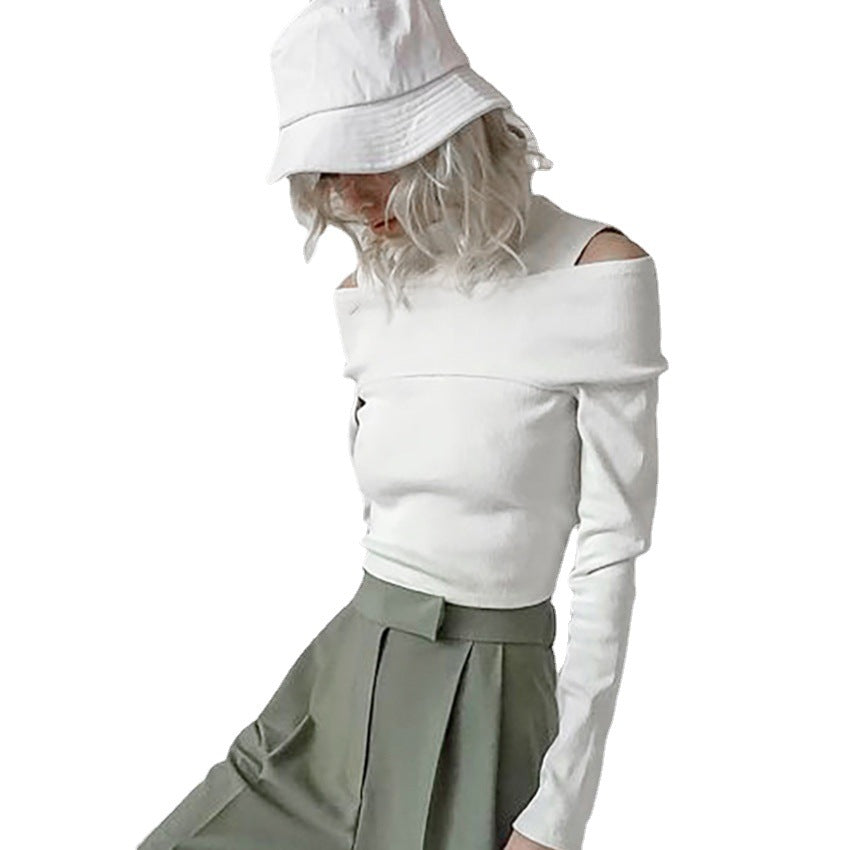 Camiseta de color sólido sin tirantes para mujer