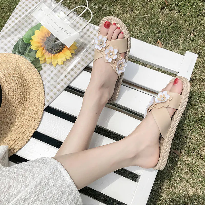 Sandalias de Flores Silvestres para Dama