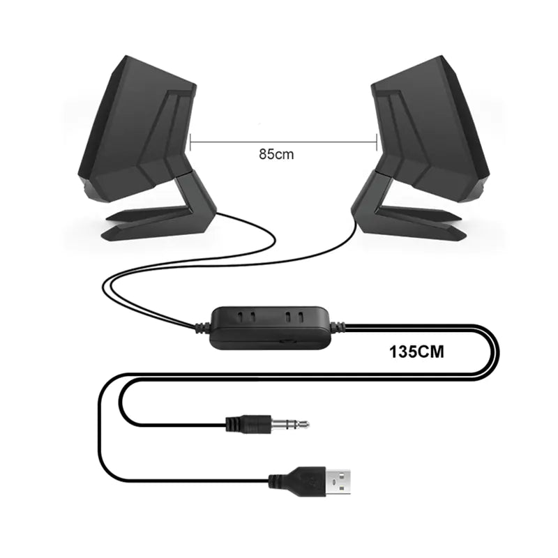 Altavoces multimedia USB para ordenadores