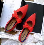Zapatos Planos Casuales con Lazo