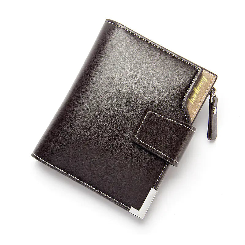 Cartera Multifuncional Trifold para Hombre con Cremallera