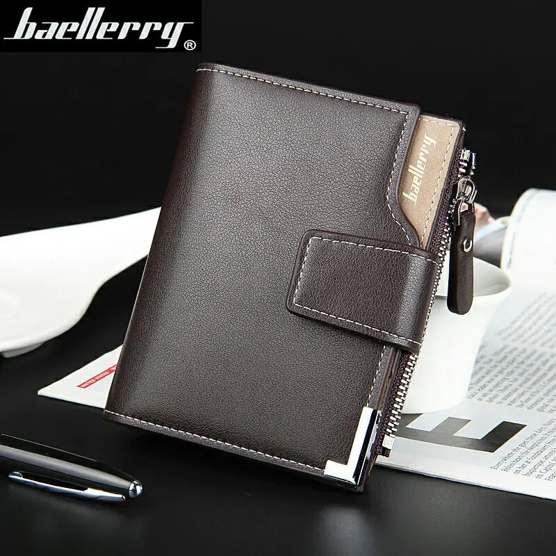 Cartera Multifuncional Trifold para Hombre con Cremallera