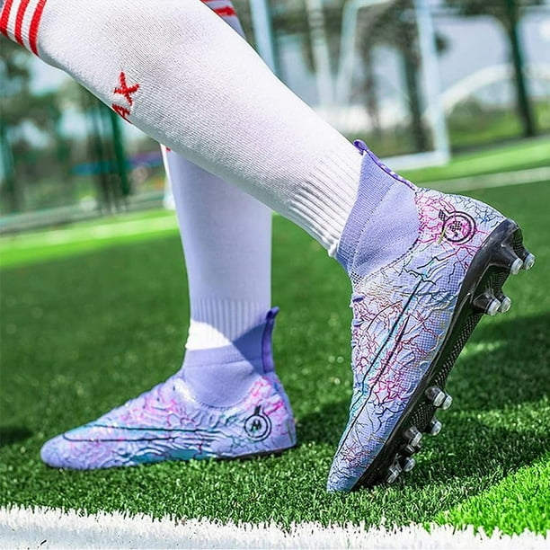Zapatos de fútbol de césped artificial de caña alta