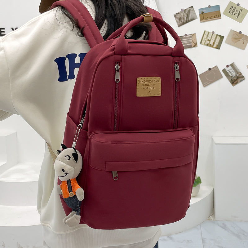 Bolsa Escolar con Doble Cremallera