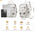 Mochila blanca compacta