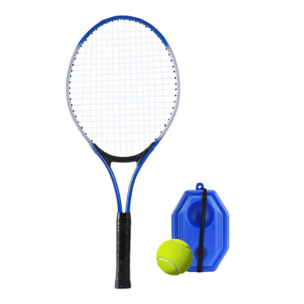 Raqueta de tenis con sistema de entrenamiento de rebote