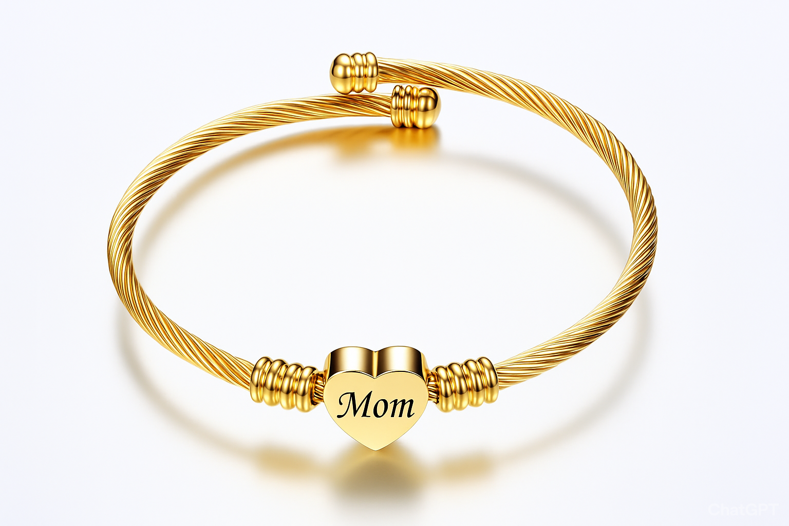 Pulseras trenzadas de acero inoxidable para el Día de la Madre