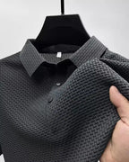 Camiseta de solapa camiseta informal de negocios de manga corta polo
