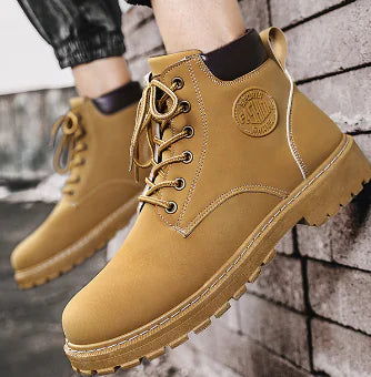 Botas con Punta Redonda para Hombre